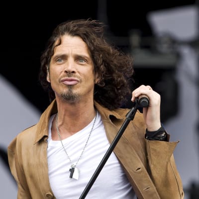 Rocksångaren Chris Cornell på Pinkpop-festivalen i Nederländerna i maj 2009.