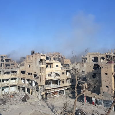 Deir ez-Zor i Syrien bombas
