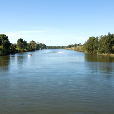 Hawkesbury River i Australien.