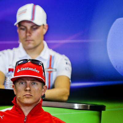 Valtteri Bottas och Kimi Räikkönen.