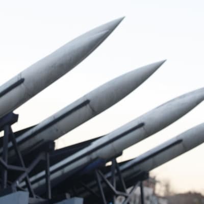 Nordkoreanska scud-missiler på krigsmuseum i Sydkoreas huvudstad Seoul.