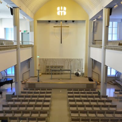 Interiör från Luther-kyrkan i Helsingfors