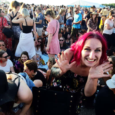 Ellen Kanerva Ed Sheeranin keikalla 2019