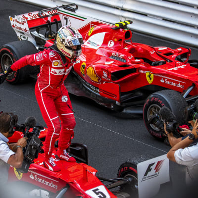 Sebastian Vettel vann före Kimi Räikkönen.