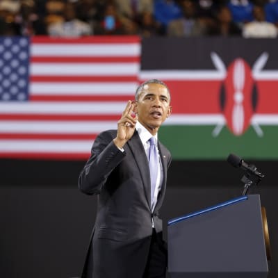 USA:s president Barack Obama avslutar idag sitt besök i sin fars hemland Kenya. Hans sista programpunkt var ett tal på en idrottsarena i Nairobi.