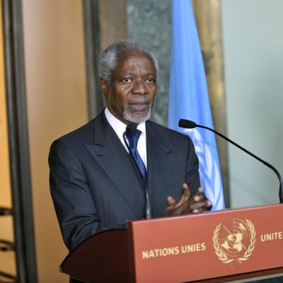 Kofi Annan lade fram sin fredsplan den 16 mars