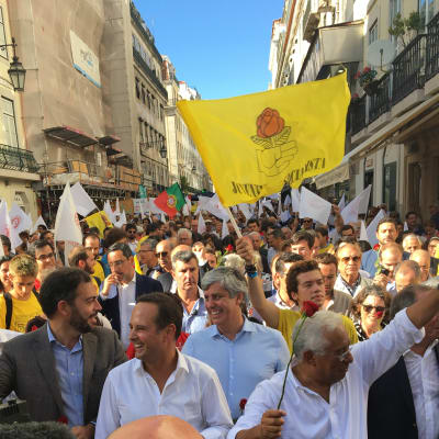 Antonio Costa bland väljare i Lissabon