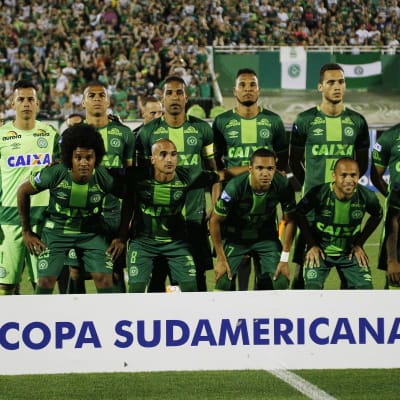 Lagbild på det brasilianska fotbollslaget Chapecoense.