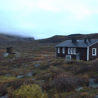Fjällstuga på Girjas samebys marker i Gällivare.