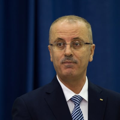 Palestinas avgående premiärminister Rami Al-Hamdallah. 