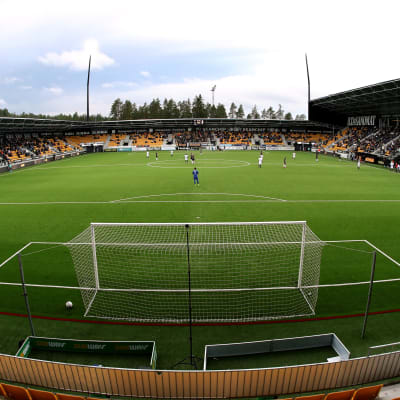 Bild från fotbollsstadion i Seinäjoki.