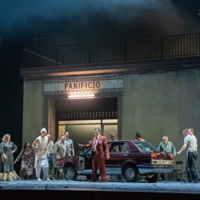 Suomen kansallisoopperan Cavalleria rusticana kenraaliharjoitus.