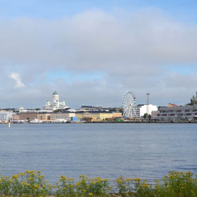 Vy över Helsingfors från Blekholmen