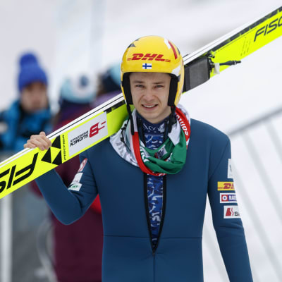 Eero Hirvonen onnistui yhdistetyn mäkiosuudella.