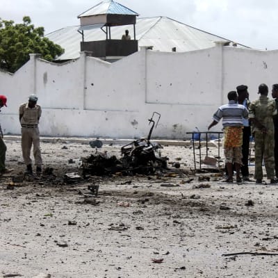 Arkivbild - parlamentet i Mogadishu attackerades den 5 juli 2014.
