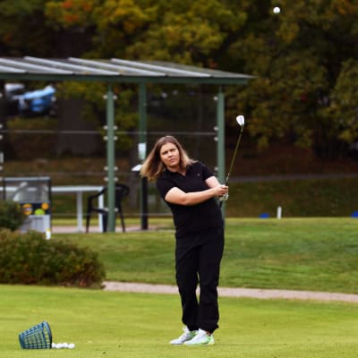 Matilda Gustafsson i Aura Golf hösten 2021.