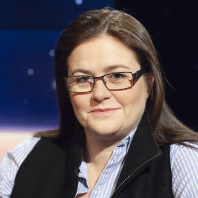Anna-Maria Helsing i studion hos Daniel Olin. 
