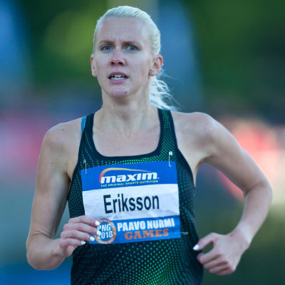 Sandra Eriksson springer i PNG 2018.
