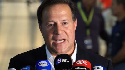Panamas president Juan Carlos Varela.