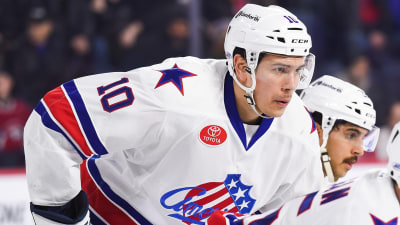 Stuart Percy i AHL 2018.