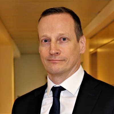 Anders Edholm fotograferad på Svenskt näringslivs kontor i Bryssel.