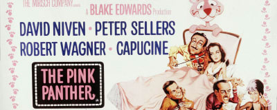 Filmplansch för filmen The Pink Panther 1963.