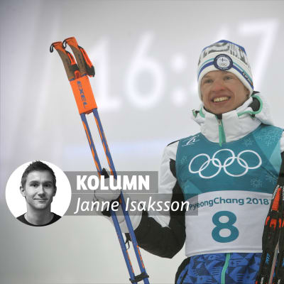 Iivo Niskanen efter OS-guldet 2018.