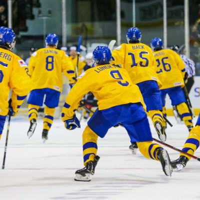 Sveriges juniorer i Kanada.