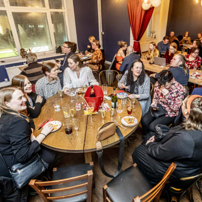 Socialdemokraternas valvaka i Åbo.