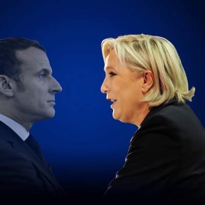 Emmanuel Macron och Marine Le Pen.