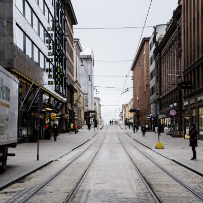 Alexandersgatan i Helsingfors.