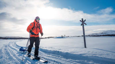 Peltsin kova vuosi -sarjan kuvaukset Pulmankijärvellä.