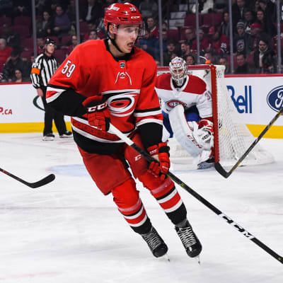 Carolinas Janne Kuokkanen i matchen mot Montreal.