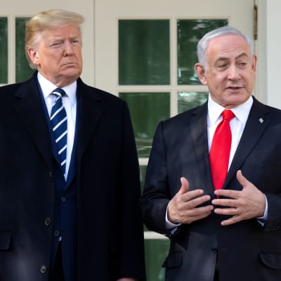 Yhdysvaltain presidentti Donald Trump ja Israelin pääministeri Benjamin Netanyahu