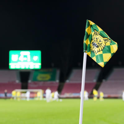 Hörnflagga på Ratina Stadion.