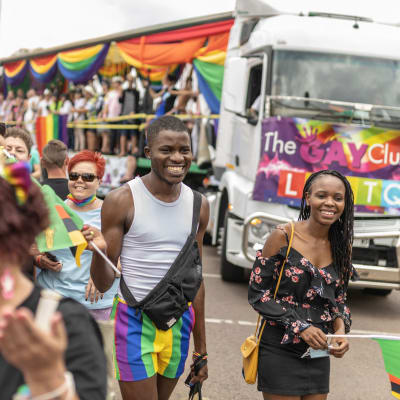 Seksuaalivähemmistöjen Pride-mielenosoitus Etelä-Afrikan Pretoriassa.
