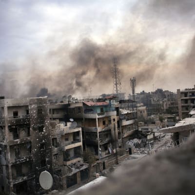 Vy över Aleppo den 2 oktober 2012.