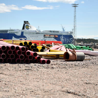 Eckerö Line vid Bushholmen i Helsingfors. 