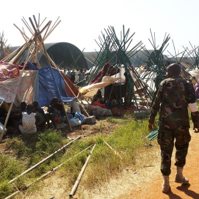 Civila har sökt skydd utanför huvudstaden Juba