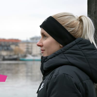 Sandra Eriksson med Sportliv-logo.