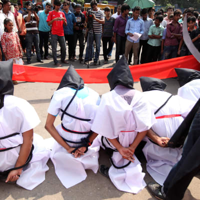 Protest mot Saudiarabiska avrättnignar i Bangladesh
