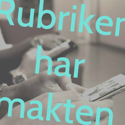 En bild med texten "rubriken har makten".