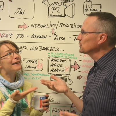 Melinda Lönnberg och Dan Idman var veckans fredagssnackare.