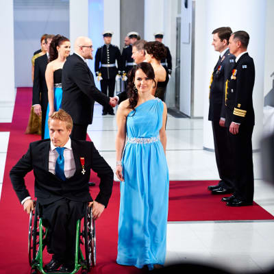 Mångfaldiga paralympiska mästaren Leo-Pekka Tähti och Sandra Ojalill