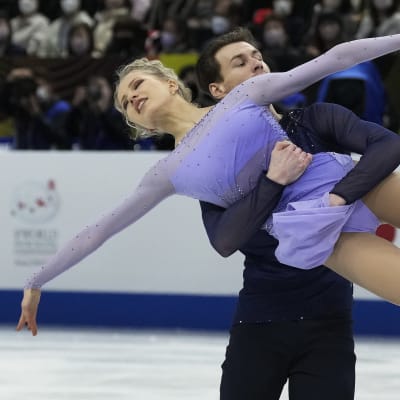 Juulia Turkkila och Matthias Versluis i VM.