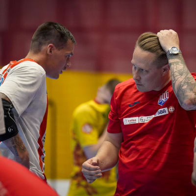 Nico Rönnberg och Andreas Rönnberg under finalserien 2023.