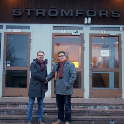 Sami Vekkeli och Vesa-Matti Marjamäki i Strömfors