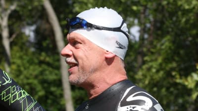 Stig Andersson efter träningspass vid Varppi i Maxmo