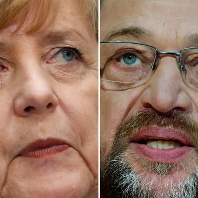 Angela Merkel och Martin Schulz