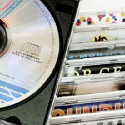 CD-levyjä.